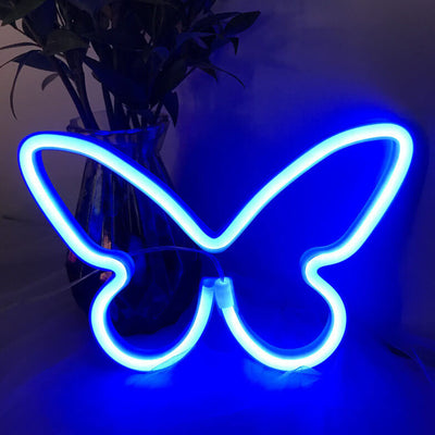 Batterie LED papillon néon créatif/néon décoratif USB 