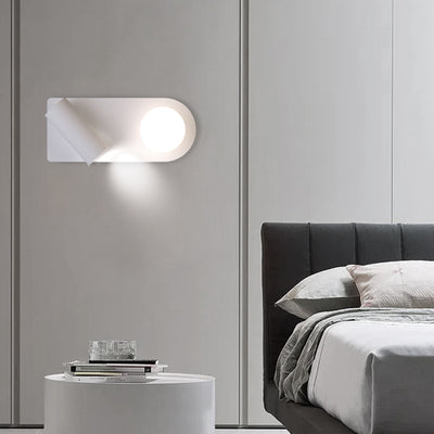 Minimalistische drehbare LED-Lesewandleuchte aus Aluminium 