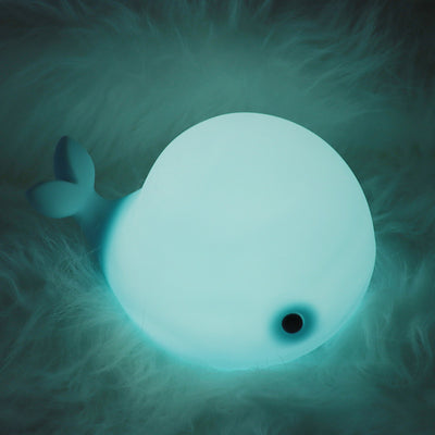 Lampe de table LED en forme de baleine, moderne et créative, en Silicone, veilleuse 