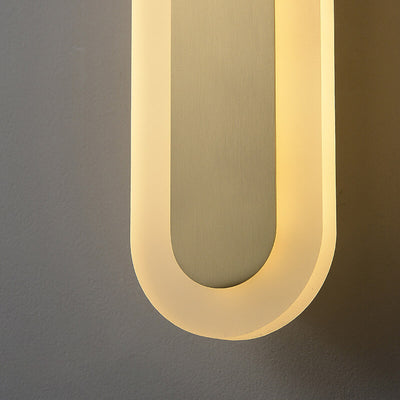 Modern Luxury Brass Ring LED Wall Sconce Lamp