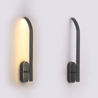 Modern Minimalist Copper LED Wall Sconce Lamp