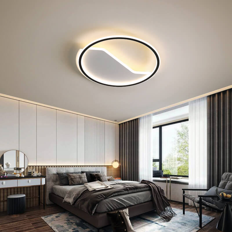 Nordic Modern Simple Round Creative LED Flush Mount Light