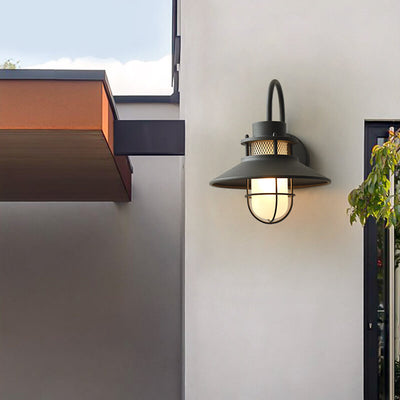 Outdoor Waterproof Iron Body 1-Light Outdoor Wall Sconce Lamp