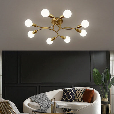 Nordic Luxury Magic Bean Ring 4/6/8 Light Semi-Flush Mount Deckenleuchte