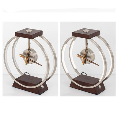 Modern Luxury Clock Design Wireless Charging LED Touch Table Lamp