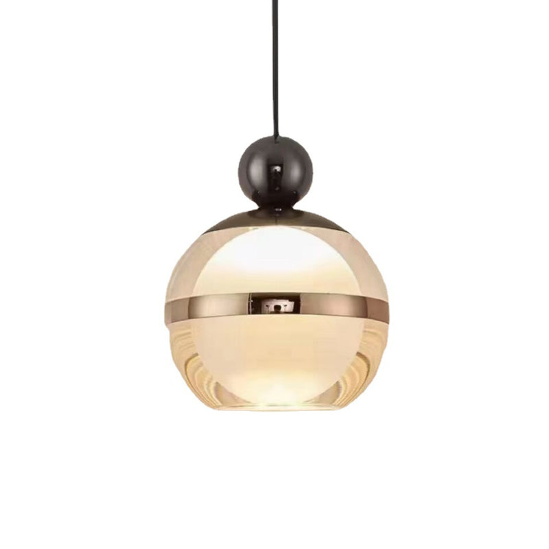 Nordic Minimalist Acrylic Round Ball 1/3 Light Island Light Chandelier