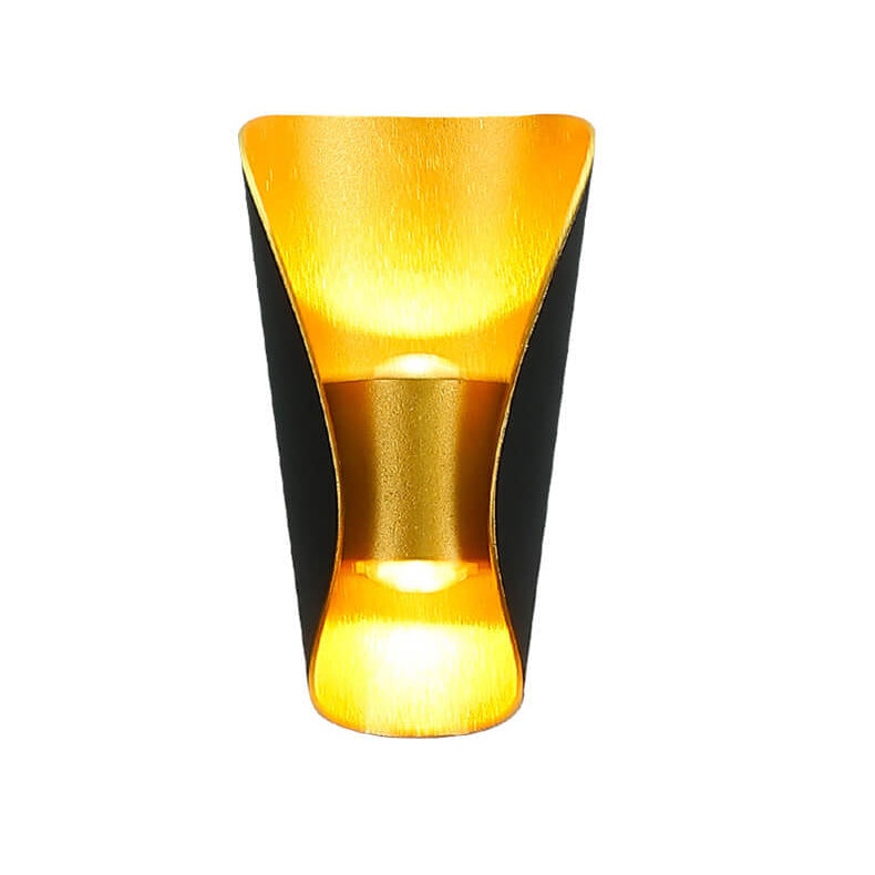 Modern Creative Bending Column LED Outdoor Waterproof Wall Sconce Lamp