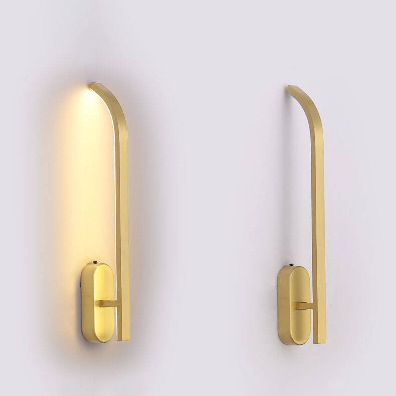 Modern Minimalist Copper LED Wall Sconce Lamp