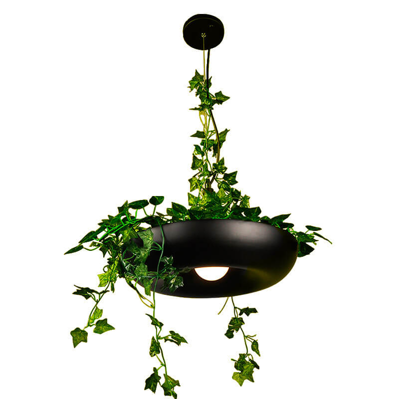 Modern Art Deco Sky Garden Round Shade 1-Light Pendant Light For Dining Room