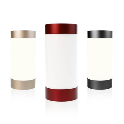 Modern Minimalist Cylindrical Aluminum Acrylic USB LED Table Lamp