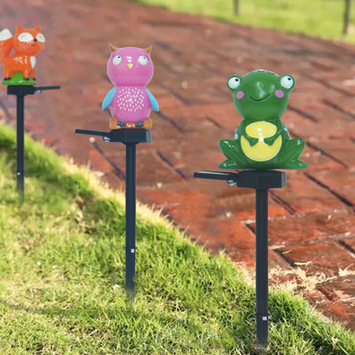 Animaux modernes pelouse extérieure solaire LED jardin sol insérer lumière de paysage 