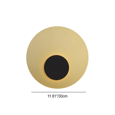 Applique murale LED ronde et plate en fer minimaliste moderne, luminaire décoratif d'intérieur, idéal pour une chambre à coucher 