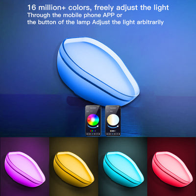 Lampe de table d'ambiance LED Creative RGB Bowl Bluetooth APP 