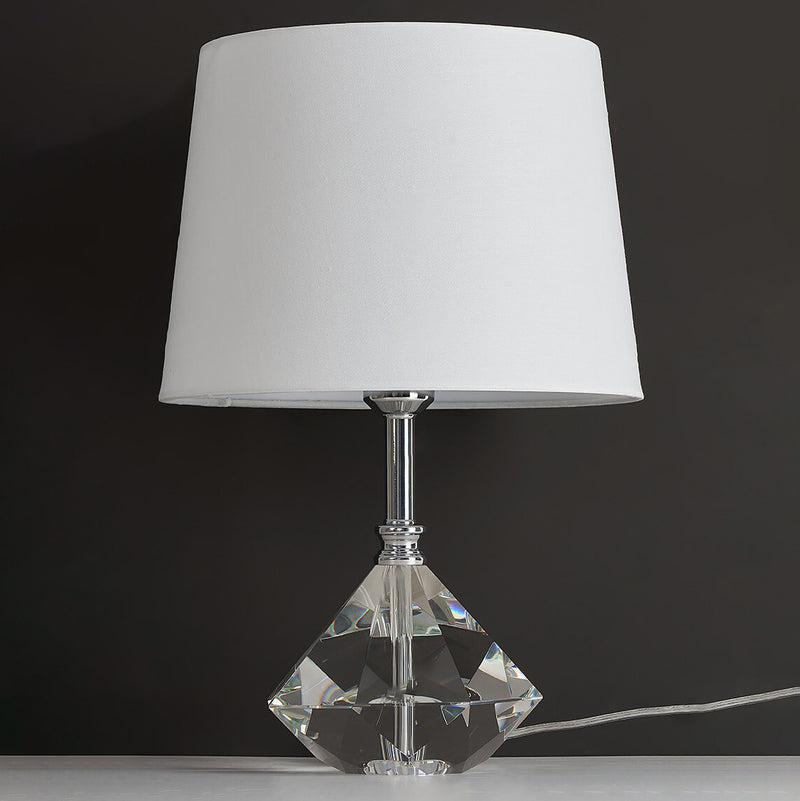 Modern Light Luxury Creative Crystal Fabric 1-Light Table Lamp