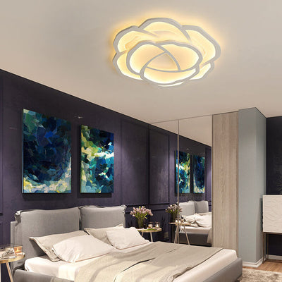 Modern Simple Roses LED Flush Mount Ceiling Light