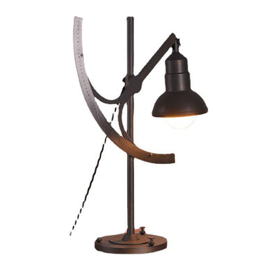 Retro Industrial Steel Rule Iron 1-Light Table Lamp