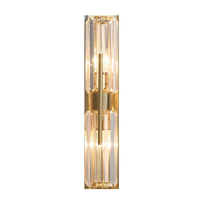 Modern Luxury Crystal Strip 2-Light Wall Sconce Lamp