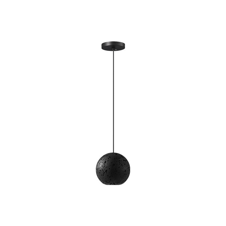 Modern Minimalist Black Hole Stone Orb LED Pendant Light