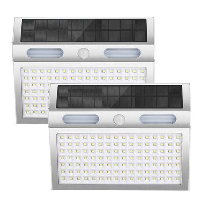 Solarinduktions-Edelstahl-trapezförmige LED-wasserdichte Wandleuchte für den Außenbereich 