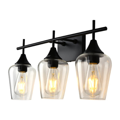 Industrial Simple Wine Glass Iron 2/3 Light Wall Sconce Lamp