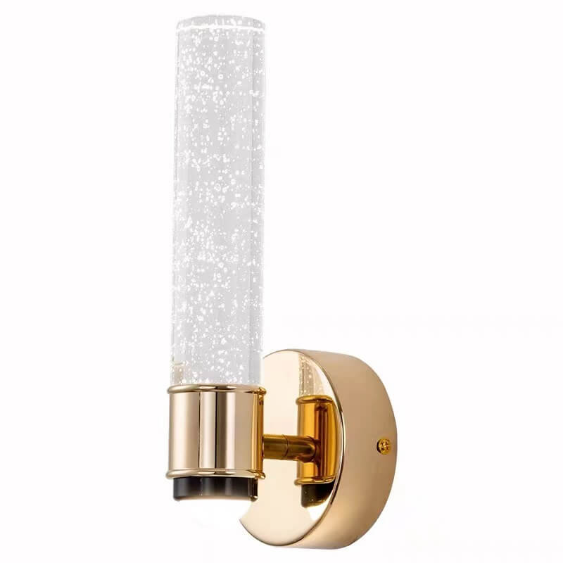 Modern Light Luxury Bubble Crystal Column Aluminum LED Wall Sconce Lamp