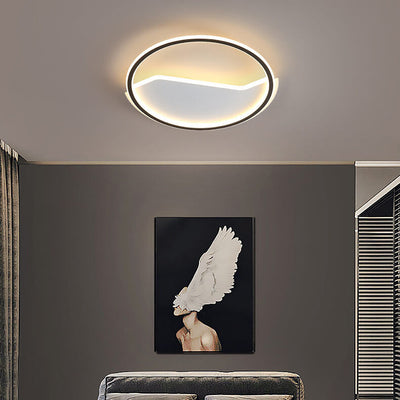 Nordic Modern Simple Round Creative LED Flush Mount Light