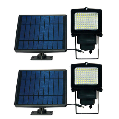 Solar Outdoor Flood Light Radar Sensor LED Waterproof Patio Wall Sconce Lamp