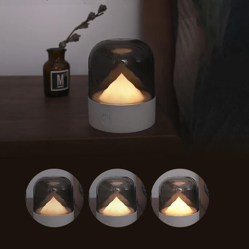 Kreative Retro Snow Mountain PC LED USB Nachtlicht Tischlampe