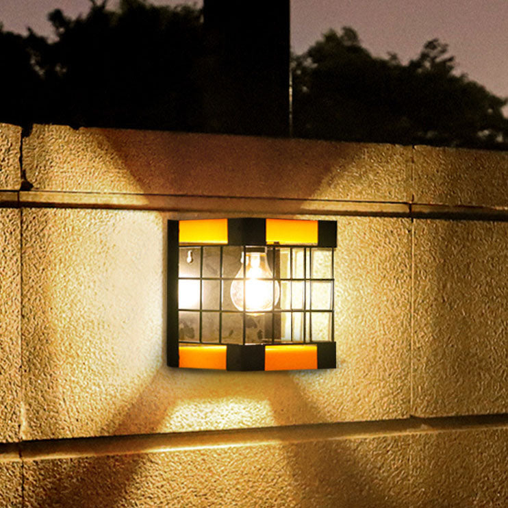 Garden Simple Solar LED Wall Sconce Lamp Outdoor Light