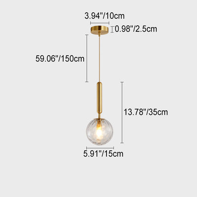 Japanische einfache Pendelleuchte mit 1-Licht-Pendelleuchte aus Bambus 