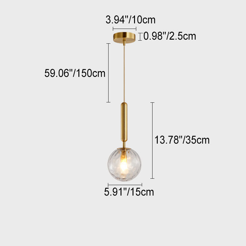 Japanische einfache Pendelleuchte mit 1-Licht-Pendelleuchte aus Bambus 