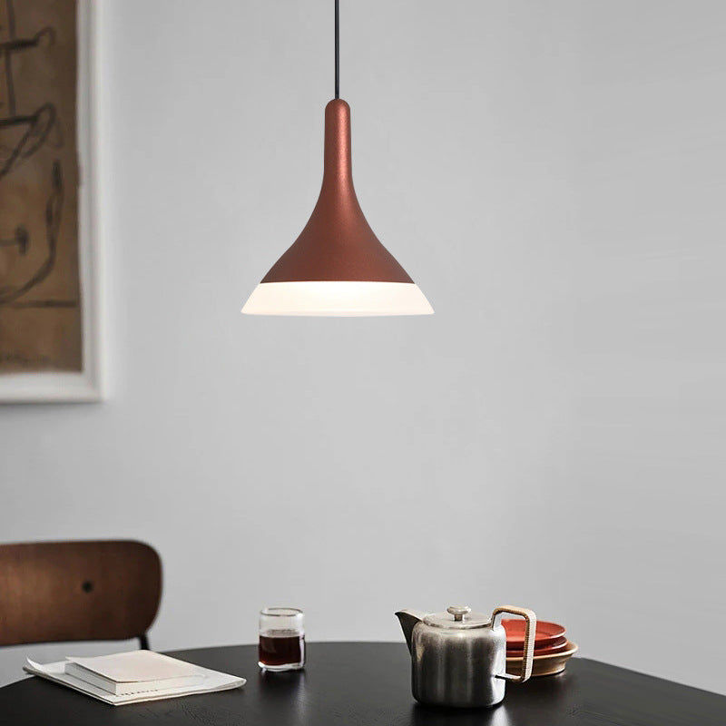 Nordic Minimalist Cone Aluminum Acrylic LED Pendant Light