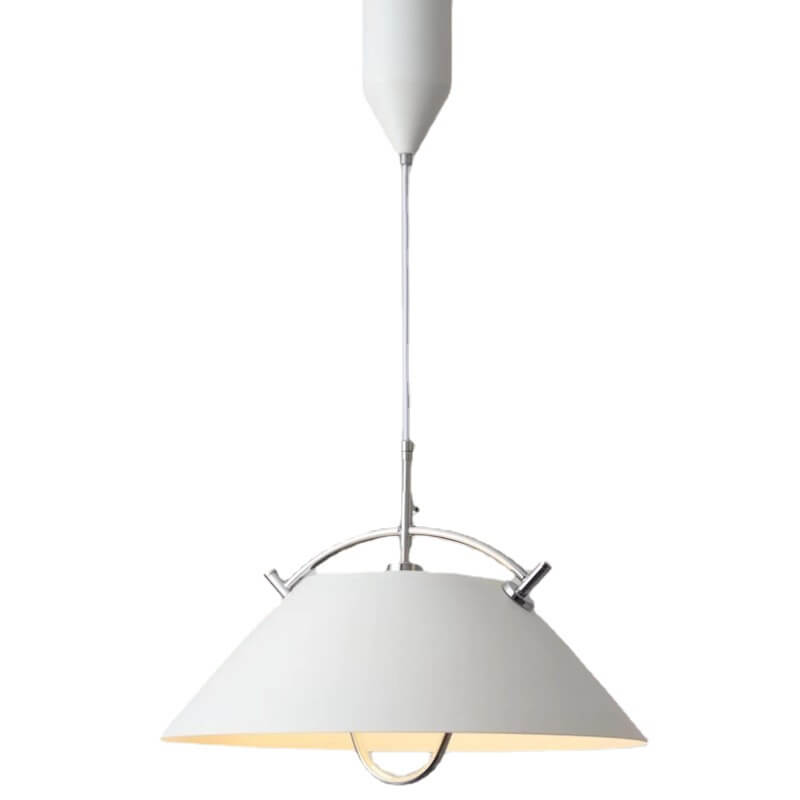 Nordic Minimalist Cone Round Iron 1-Light Pendant Light