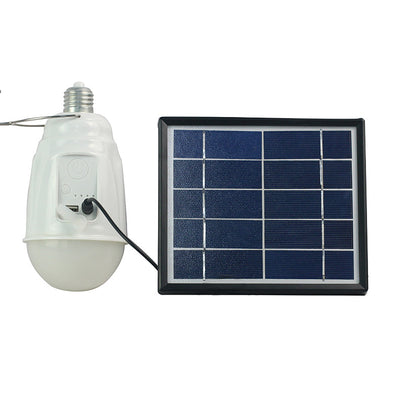 Ampoule solaire rechargeable d'extérieur, LED étanche, lumière de secours pour Camping 