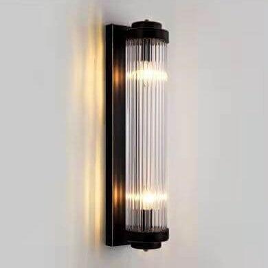 Modern Luxury Crystal Cylinder Column Rotation 2-Light  Wall Sconce Lamp