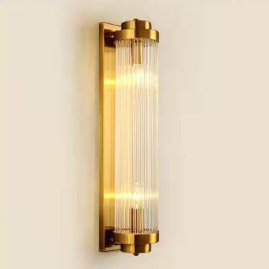 Modern Luxury Crystal Cylinder Column Rotation 2-Light  Wall Sconce Lamp