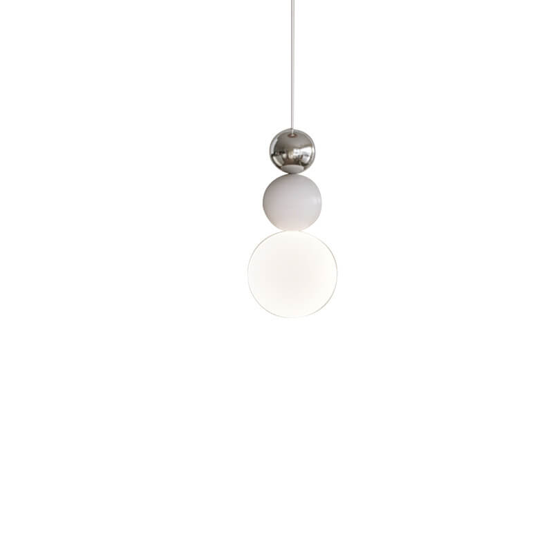 Skandinavische minimalistische Orb Stacked 1-Light Pendelleuchte