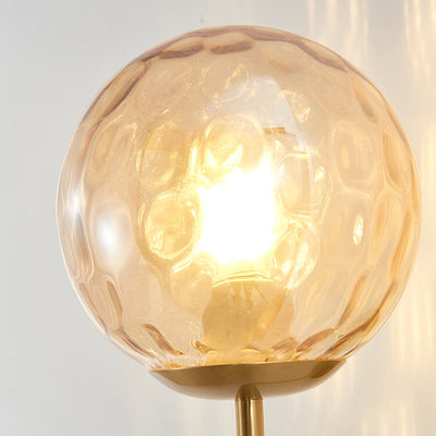 Modern Luxury Round Ball Iron Glass 1-Light Wall Sconce Lamp