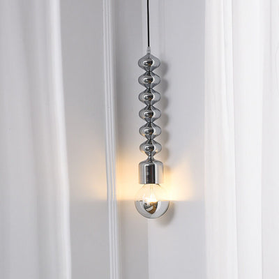 Modern Minimalist Gourd Shaped Solid Color Hardware 1-Light Pendant Light