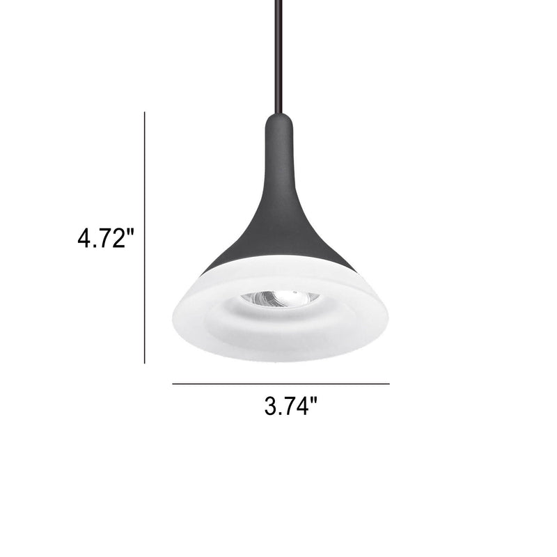 Nordic Minimalist Cone Aluminum Acrylic LED Pendant Light