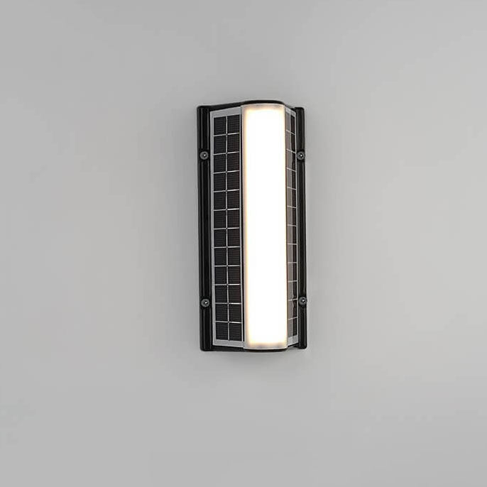 Modern Solar Waterproof Acrylic Long Strip LED Outdoor Wall Sconce Lamp