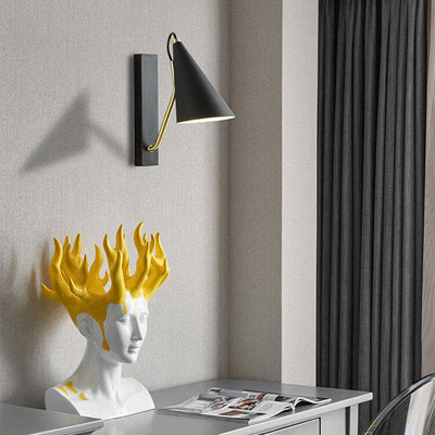 Nordic Simple Cone Metal 1-Light Wall Sconce Lamp