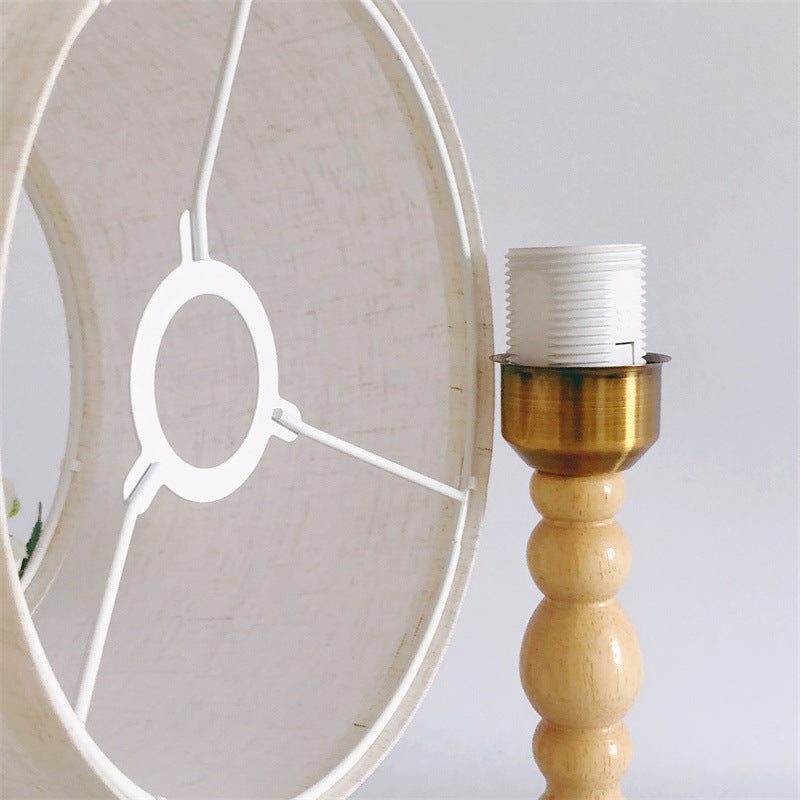 Moderne, minimalistische, kreative Massivholz-Tischlampe mit 1 Leuchte 