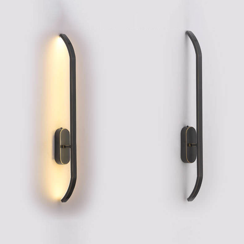 Modern Minimalist Copper LED Wall Sconce Lamp