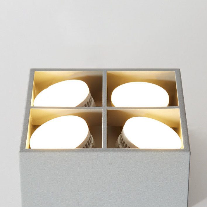 Minimalist Square Box Spotlight Iron LED Flush Mount Ceiling Light