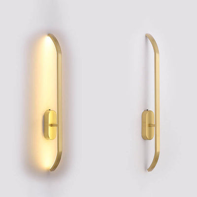 Modern Minimalist Copper LED Wall Sconce Lamp