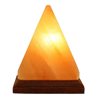 Lampe de table créative à 1 lumière en forme de triangle de l'Himalaya