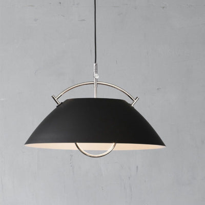 Nordic Minimalist Cone Round Iron 1-Light Pendant Light