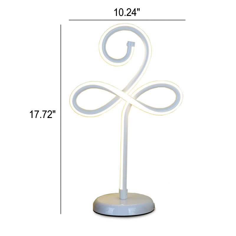 Moderne minimalistische Blumen-Aluminium-Eisen-LED-Tischlampe