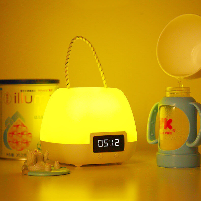 Creative Portable Clock LED Night Light Table Lamp